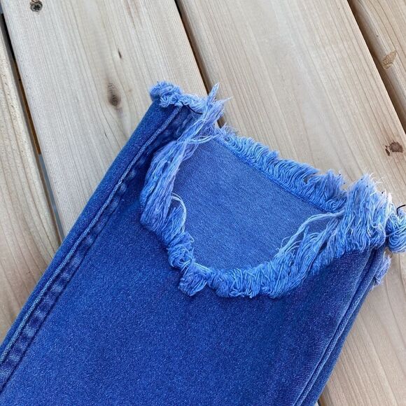 Big Bank  Distressed  Calf/Cropped  Jeans-Pants - Picture 2 of 13